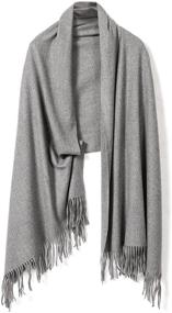 img 4 attached to Tonten Cashmere Shawl Winter Pashmina Women's Accessories in Scarves & Wraps