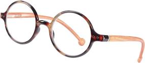 img 3 attached to 👓 Retro Round Blue Light Blocking Glasses: Women's Reading Glasses & Men's Readers