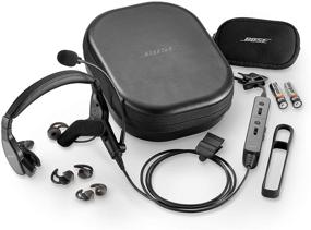 img 1 attached to 🎧 Bose Proflight Series 2 Aviation Headset with Bluetooth & XLR Cable, Black - Premium Comfort & Connectivity