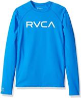 rvca boys long sleeve rashguard logo