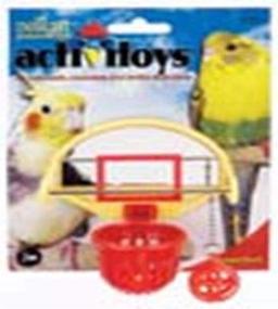 img 1 attached to Компания JW Pet Activitoys игрушка для птиц "Птичий баскетбол" - 31092: Увлекательное развлечение для вашего пернатого друга!