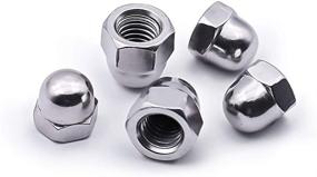 img 1 attached to 🔩 Pack of 50 Dome Head Hex Cap Nuts, 8# 32 Acorn, 304 Stainless Steel 18-8, Plain Finish