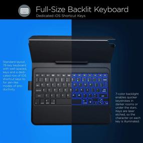 img 2 attached to 2018 iPad Pro 11 Keyboard Case - Ultra Slim & Lightweight - 7-Color Backlight - Versatile 180° Hinge - Auto Sleep/Wake - 3rd Gen iPad Pro 11 Case with Keyboard - Compatible with A1980, A2013, A1934, A1979 (Black)