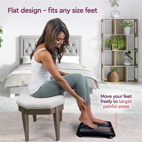 img 2 attached to 🦶 Relieve Plantar Fasciitis and Neuropathy pain with our Electric Foot Massager - 18 Rotating Shiatsu Heads & Soothing Heat for Effective Deep Kneading Therapy