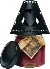 img 2 attached to 🖤 A Cheerful Giver Metal Candle Shade - Black Heart Decorative Tin Shade – Perfect Fit for Most 16 oz. & Larger Jar Candles – Enhance Your Candle Experience!