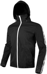 img 4 attached to SoftShell Windbreaker Water Resistant Reflective Zipped