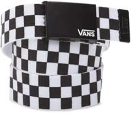 men's vans deppster belt in black and charcoal shades - enhancing your style with top-quality accessories logo