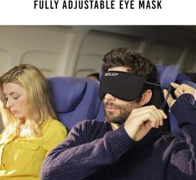 img 2 attached to 🌙 Путешественническая подушка GOSLEEP - чёрная маска для сна и подушка из памяти пены для беспрерывного сна во время путешествий по дороге и воздуху.
