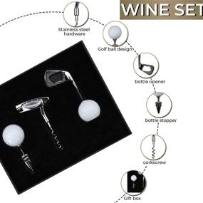 img 2 attached to Golfing Gizmos Wine Accessories Kit: The Perfect Golf Gifts for Women & Men!