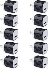 img 4 attached to 10-Pack Wall Adapter, UorMe 1A 5V Single Port Charger Power USB Plug Charging Cube Block Box for iPhone 12 SE (2020) 11 X 8 7 6S 6, Galaxy A21 Note20 A71 A51 A31 S10e S9 S8 Note 9 8 S7 Edge, G8