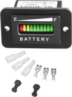 🔋 husuku 48v led battery indicator - 48 volt battery meter gauge for golf cart club car ezgo yamaha with digital voltmeter logo