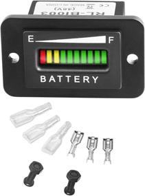 img 4 attached to 🔋 HUSUKU 48V LED Battery Indicator - 48 Volt Battery Meter Gauge for Golf Cart Club Car EZGO Yamaha with Digital Voltmeter