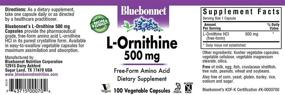 img 1 attached to Bluebonnet L Ornithine Vitamin Capsules Count Sports Nutrition in Amino Acids