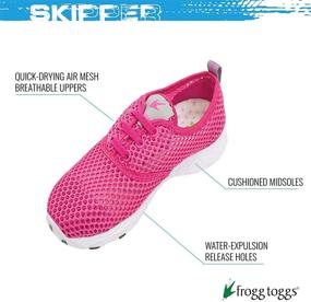 img 2 attached to 🐸 FROGG TOGGS Skipper Draining Quick Dry Girls' Shoes: Ultimate Comfort and Fast Drying Performance