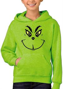 img 2 attached to Cozy and Festive: Remimi Kids Fleece Pullover Hoodie Closed-Fit Christmas Sweatshirt for Boys and Girls (Ages 5-14)