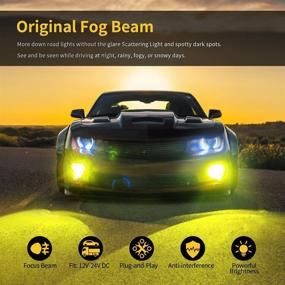 img 3 attached to 🌟 High Power H1 LED Fog Light Bulb in Yellow 3000K - Exceptionally Bright LED Bulbs for DRL or Fog Lamp Replacement