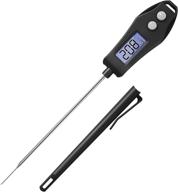 🌡️ etekcity emt100 black instant read meat thermometer with 5" probe logo