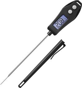 img 4 attached to 🌡️ Etekcity EMT100 Black Instant Read Meat Thermometer with 5" Probe