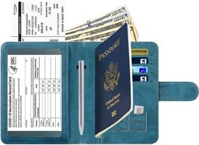 img 3 attached to 🛂 Travel Accessories: Passport Wallet with Blocking Technology for Passport Covers