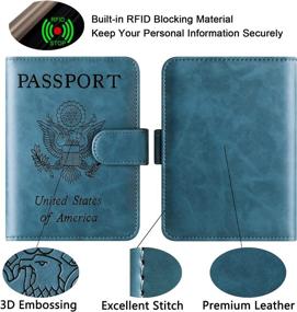 img 1 attached to 🛂 Travel Accessories: Passport Wallet with Blocking Technology for Passport Covers