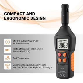 img 1 attached to 🔍 ENGiNDOT EMF Meter: Digital LCD Detector for Electromagnetic Field, Radiation, and Temperature Inspections – Ideal for Home, Office, and Ghost Hunting