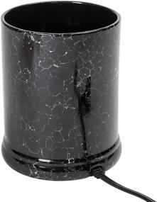 img 1 attached to 🕯️ Electric Jar Candle Warmer in Black Marble Ceramic Stoneware