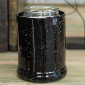 img 3 attached to 🕯️ Electric Jar Candle Warmer in Black Marble Ceramic Stoneware