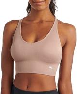 🏋️ puma women's seamless sports bra: optimal comfort and support for active lifestyle logo