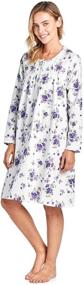 img 2 attached to 🌜 Women's Flannel Nightgown for Casual Nights in Lingerie, Sleep & Lounge - Women's Clothing