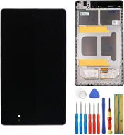 📱 enhanced lcd touch screen replacement with frame for google nexus 7 tablet 2013 asus me571k gen 2nd frame wifi version + essential tools logo
