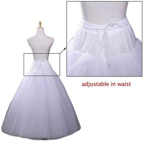 img 2 attached to 👰 White Aprildress A-line Hoopless Petticoat Crinoline Underskirt Slips - PPT026, Ideal for Wedding Dresses