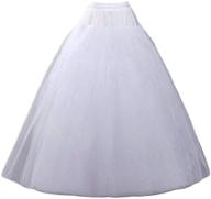 👰 white aprildress a-line hoopless petticoat crinoline underskirt slips - ppt026, ideal for wedding dresses logo