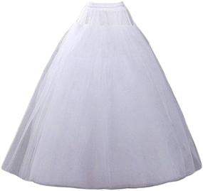 img 4 attached to 👰 White Aprildress A-line Hoopless Petticoat Crinoline Underskirt Slips - PPT026, Ideal for Wedding Dresses
