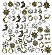 ✨ yetoome 80 pcs mixed sun, star and sky charms pendant findings - diy crafts, jewelry making accessory logo