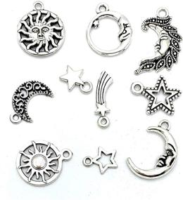 img 2 attached to ✨ YETOOME 80 PCS Mixed Sun, Star and Sky Charms Pendant Findings - DIY Crafts, Jewelry Making Accessory