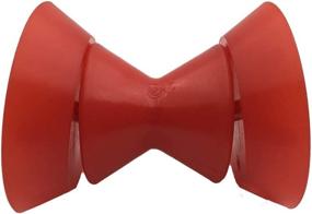 img 1 attached to 🚤 COLOFULWAY 3" Boat Trailer Bow Bell Roller Assembly: 1/2" Shaft, Poly Material - Perfect fit for 3" Bracket