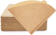 yql v60 cone coffee filters: 200 count natural unbleached, disposable paper filters for drip coffee dripper (size02, 2-6 cup) logo