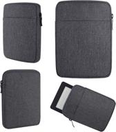 durable dark gray e-reader sleeve case bag - perfect protective cover for 6 inch ebook reader tablets логотип