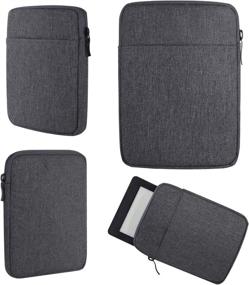img 4 attached to Durable Dark Gray E-Reader Sleeve Case Bag - Perfect Protective Cover for 6 inch eBook Reader Tablets