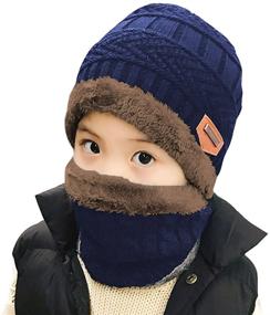 img 4 attached to 🧢 Stay Warm and Stylish with HINDAWI Winter Beanie: Windproof Slouchy Boys' Accessories for Cold Weather