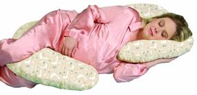 img 3 attached to Leachco Snoogle Chic: Birds/Blue Leaf Pregnancy Pillow –Ultimate Comfort with Easy Zippered Cover