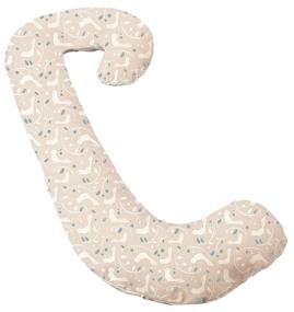 img 4 attached to Leachco Snoogle Chic: Birds/Blue Leaf Pregnancy Pillow –Ultimate Comfort with Easy Zippered Cover