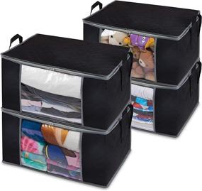 img 4 attached to 👚 Regal Bazaar Clothes Storage Bag: Organize Your Wardrobe with Four Extra-Large Compartments