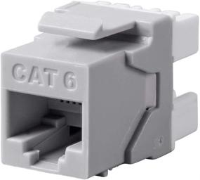 img 4 attached to 🔌 Monoprice Cat6 RJ-45 180-Degree Keystone Dual IDC Industrial Electrical Punch Down