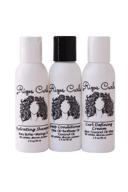 travel-friendly rizos curls trio: define your curls on-the-go! (curl defining cream, shampoo, conditioner, 2 fl oz each) logo