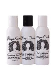 img 4 attached to Travel-Friendly Rizos Curls Trio: Define Your Curls On-The-Go! (Curl Defining Cream, Shampoo, Conditioner, 2 fl oz each)