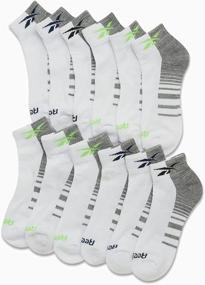 img 3 attached to 🧦 Reebok Boy's Cushioned Comfort Quarter Basic Socks (12 Pack) with Durable Reinforced Heel and Toe
