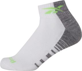 img 1 attached to 🧦 Reebok Boy's Cushioned Comfort Quarter Basic Socks (12 Pack) with Durable Reinforced Heel and Toe