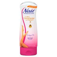 nair hair remover lotion cocoa butter & vitamin e 255g - effective hair removal solution logo