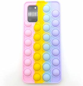 img 2 attached to 📱 Cute Sensory Push Pop Bubble 3D Fidget Toys Phone Case for Samsung Galaxy S21 (6.2"), Perfect Stress-Relief Cover for Teen Girls, Women, Boys, and Kids